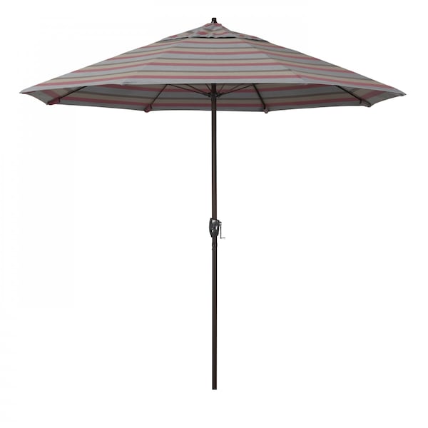 California Umbrella 9' Bronze Aluminum Market Patio Umbrella, Sunbrella Gateway Blush 194061337325 - main